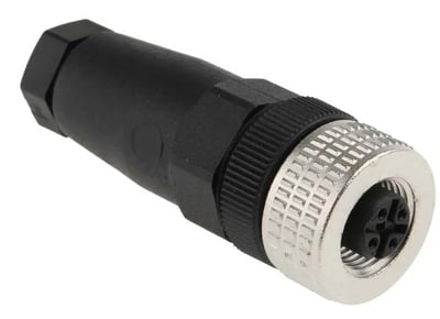 Telemecanique Sensors XZCC12FDM50B 5 Pimli M12 Dişi Düz Konnektör