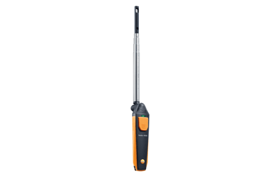 Testo 405i – Akıllı Telefon ile Yönetilebilen Termal Anemometre | Hacimsel Debi, Hava Hızı ve Sıcaklık Ölçümü | Bluetooth | 0560 1405