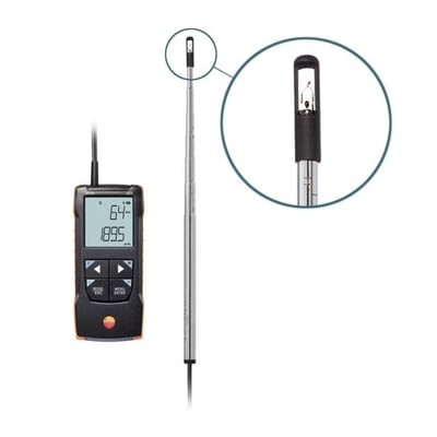 Testo 425 – App Bağlantılı Sıcak Tel Anemometre 0563 0425
