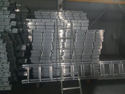 TRİO Sürgülü 2X2.5 Metre Alüminyum Merdiven