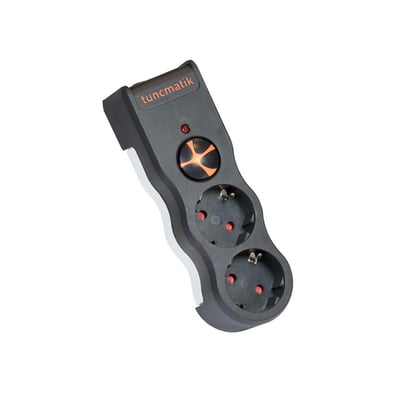 Tunçmatik Powersurge TSK5081 2'li Enerji Korumalı Priz Siyah
