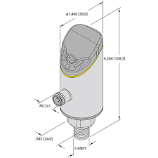 Turck PS510-100-03-LI2UPN8-H1141 Basınç Sensörü 0-100 Bar IO-Link M12