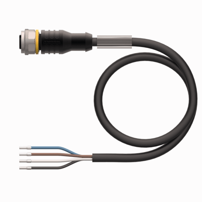 Turck RKC4.4T-5/TXL M12 Dişi Düz Sensör / Aktüatör Kablosu
