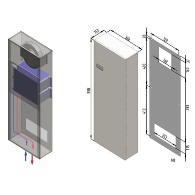 Uludağ EXC2200 Hava-Su Pano Kliması 230V 2000 W