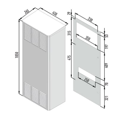 Uludağ O-4000 Outdoor Pano Kliması 380V 3700 W
