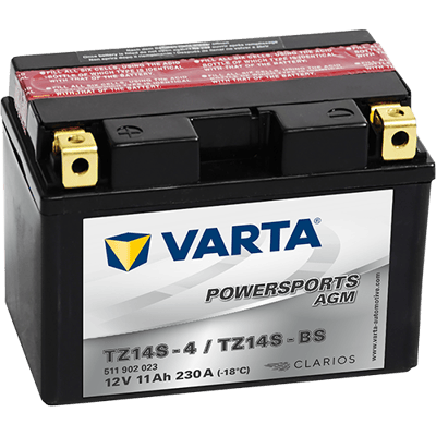 VARTA Powersports AGM 12V 11Ah 230A – TZ14S-BS (TZ14S-4) | Motosiklet & ATV Aküsü