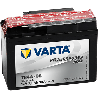 VARTA Powersports AGM 12V 2Ah 30A – TR4A-BS | Motosiklet & ATV Aküsü
