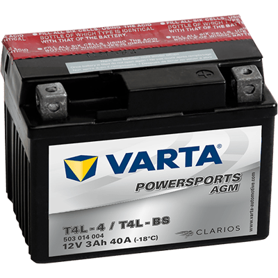 VARTA Powersports AGM 12V 3Ah 40A – T4L-BS (T4L-4) | Motosiklet & ATV Aküsü