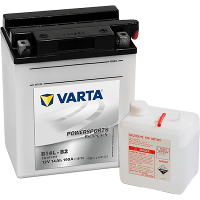 VARTA Powersports Freshpack 12V 14Ah 190A – B14L-B2 | Motosiklet & Hafif Araç Aküsü