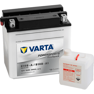 VARTA Powersports Freshpack 12V 16Ah 200A – B16B-A / B16B-A1 | Motosiklet & Hafif Araç Aküsü