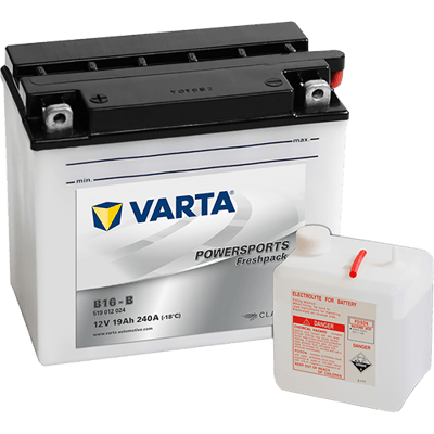 VARTA Powersports Freshpack 12V 19Ah 240A – B16-B | Motosiklet & Hafif Araç Aküsü