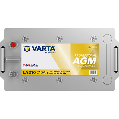 VARTA Professional AGM 12V 210Ah 1200A – LA210 (840210120) | Marin ve Karavan Aküsü