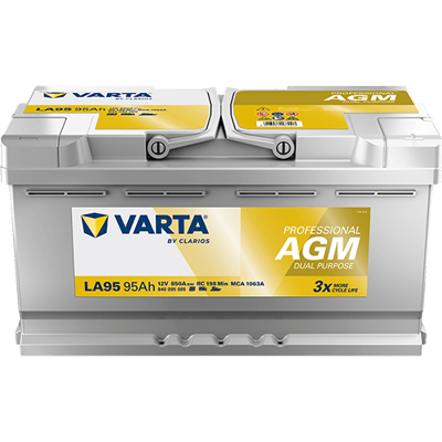 VARTA Professional AGM 12V 95Ah 850A – LA95 (840095085) | Marin ve Karavan Aküsü