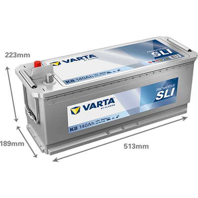 VARTA ProMotive SLI 12V 140Ah 800 A – Ağır Ticari Akü | K8