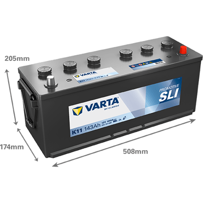 VARTA ProMotive SLI 12V 143Ah 900 A – Ağır Ticari Akü-K11