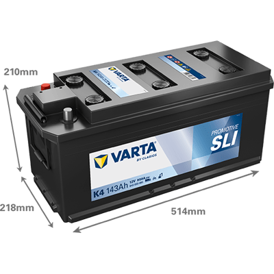 VARTA ProMotive SLI 12V 143Ah 950 A – Ağır Ticari Akü | K4