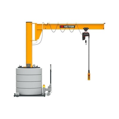 VETTER 77000116 VETTER AS mobile slewing crane, yük kapasitesi 250 kg, 3 m erişim