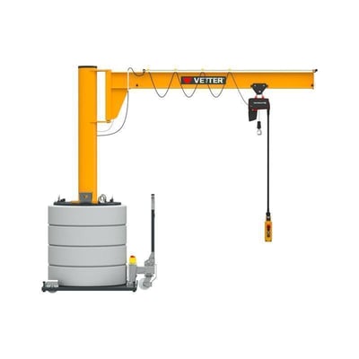 VETTER 77000116 VETTER AS mobile slewing crane, yük kapasitesi 250 kg, 3 m erişim