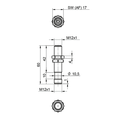 Wenglor I12G001 Endüktif Sensör Tam Metal Gövdeli
