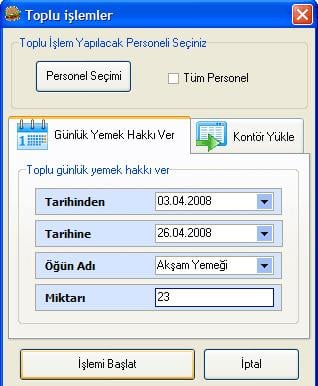 Yemekhane Takip Sistemi