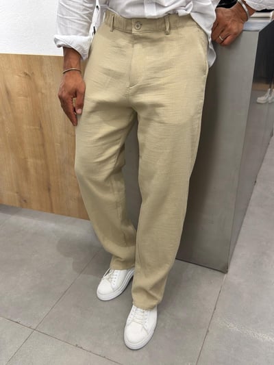 We11 Krinkıl Pantolon Bej