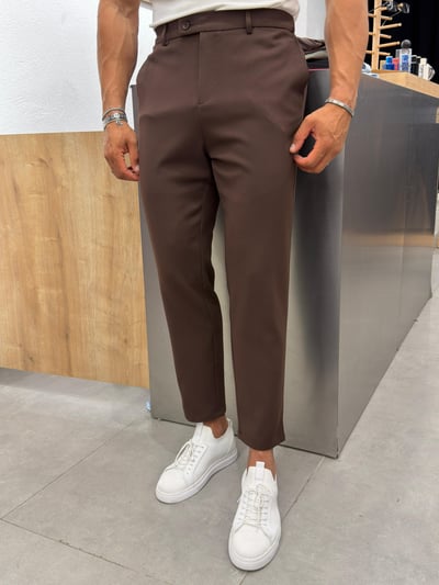 We11 Slimfit Kumaş Pantolon Acı Kahve