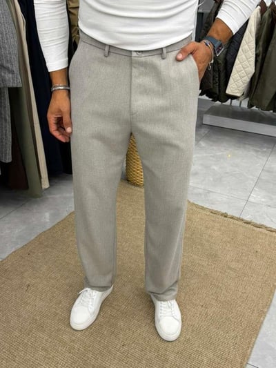 We11 Yün Regular Pantolon Gri