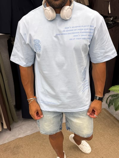 Yep Premium Kalite T-Shirt Bebe Mavi