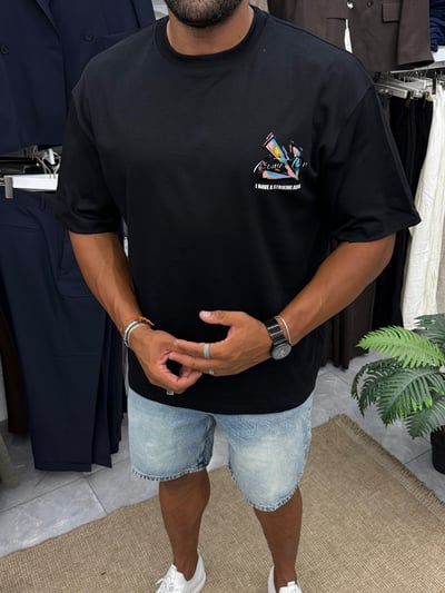 Yep Premium Kalite T-Shirt Siyah