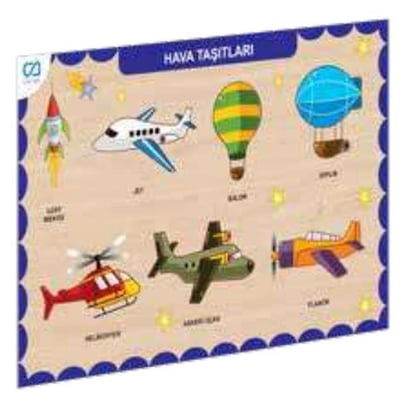 Ahşap Hava Taşıtları Eğitici Set