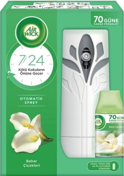 AIR WICK ODA KOKUSU FRESHMATİK MAKİNE + YEDEK BAHAR ÇİÇEKLERİ 3250895-3290327