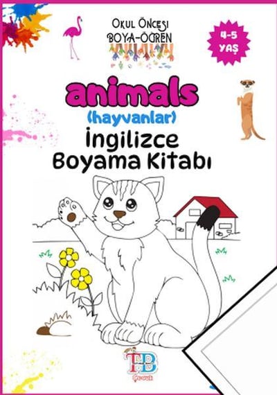Animals (Hayvanlar)Boyama Kitabı
