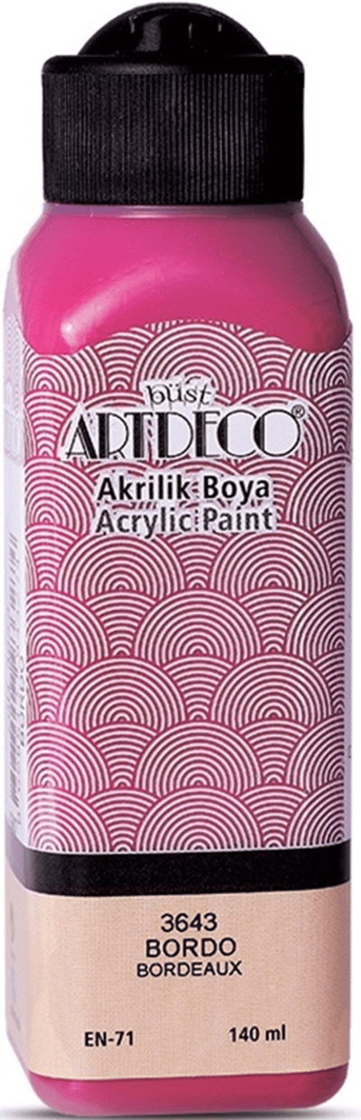 ARTDECO AKRİLİK BOYA 140 ML BORDO Y-070R-3643