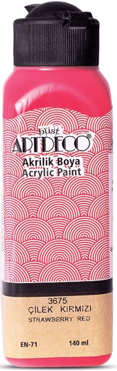 ARTDECO AKRİLİK BOYA 140 ML ÇİLEK KIRMIZI Y-070R-3675
