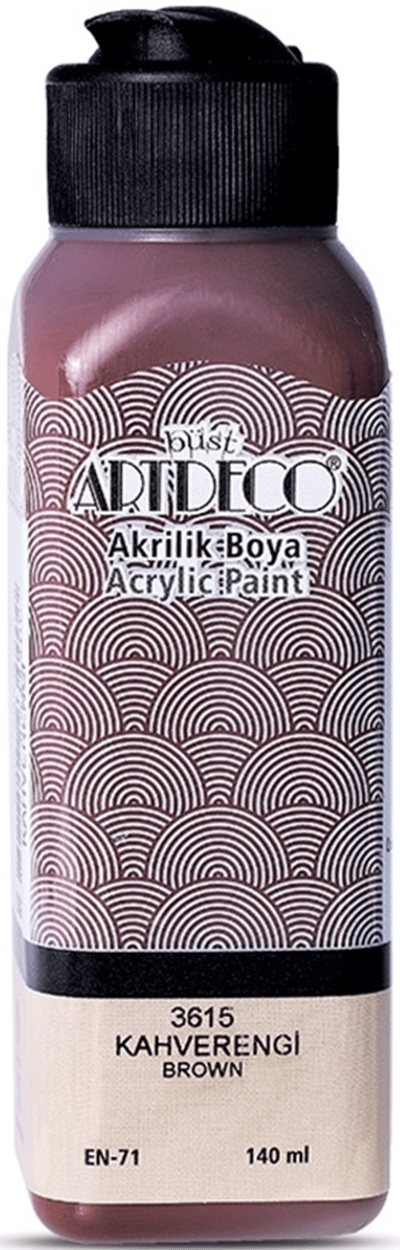 ARTDECO AKRİLİK BOYA 140 ML KAHVERENGİ Y-070R-3615