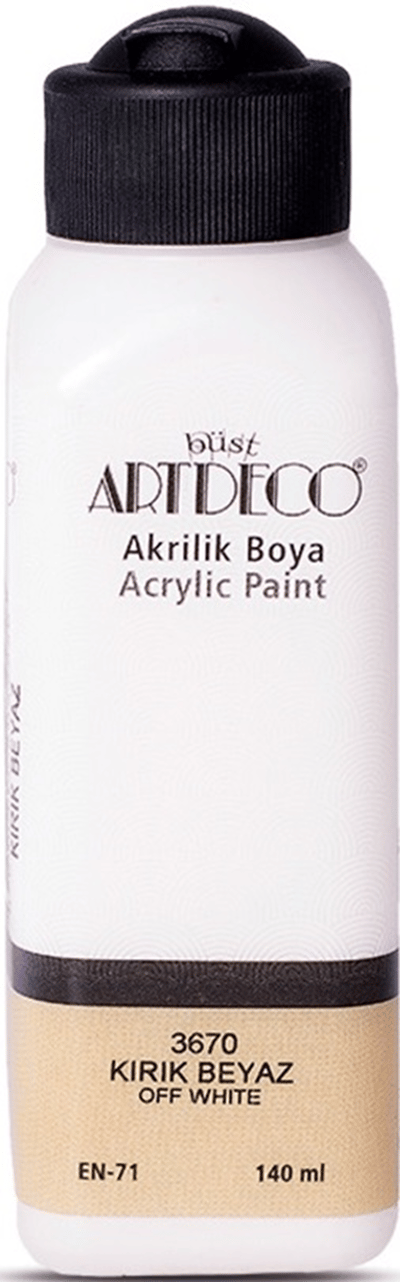 ARTDECO AKRİLİK BOYA 140 ML KIRIK BEYAZ Y-070R3670