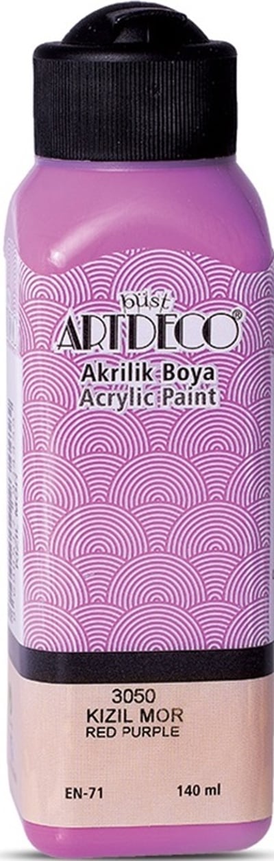ARTDECO AKRİLİK BOYA 140 ML KIZIL MOR Y-070R-3050
