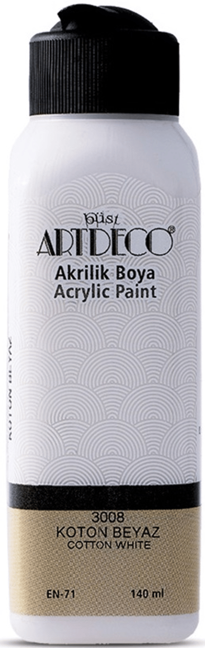 ARTDECO AKRİLİK BOYA 140 ML KOTON BEYAZ Y-070R-3008