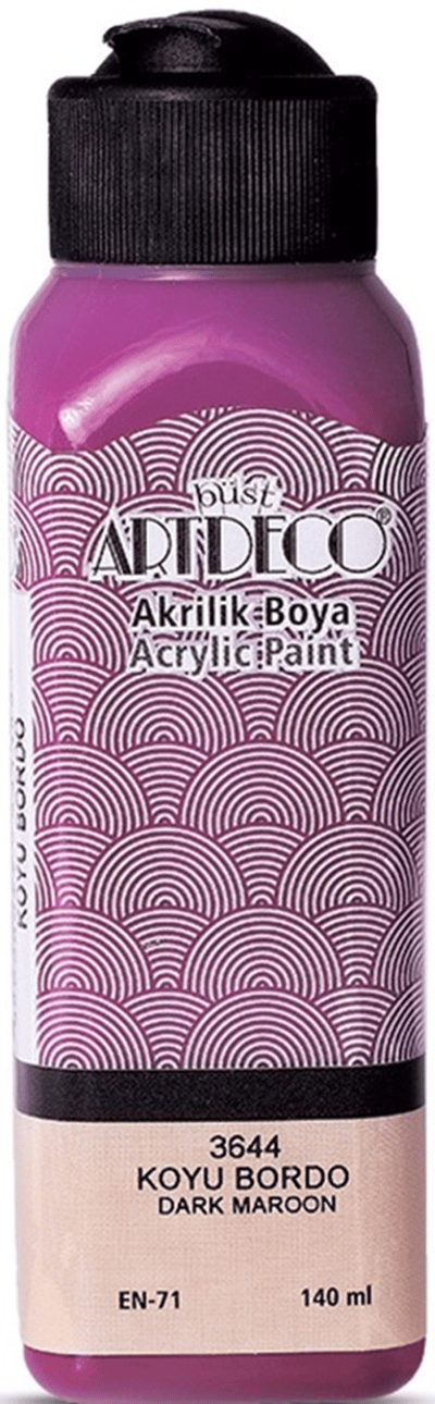 ARTDECO AKRİLİK BOYA 140 ML KOYU BORDO Y-070R-3644