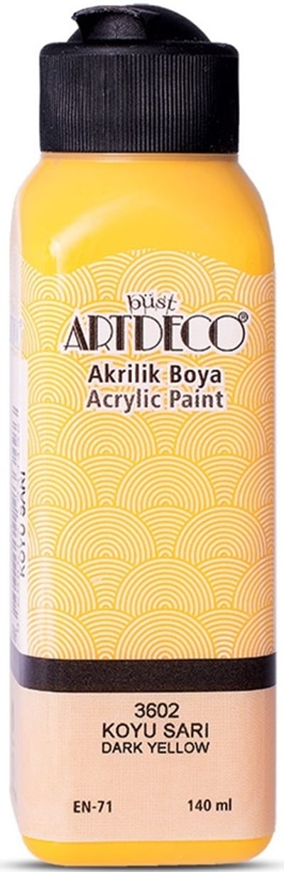 ARTDECO AKRİLİK BOYA 140 ML KOYU SARI Y-070R-3602