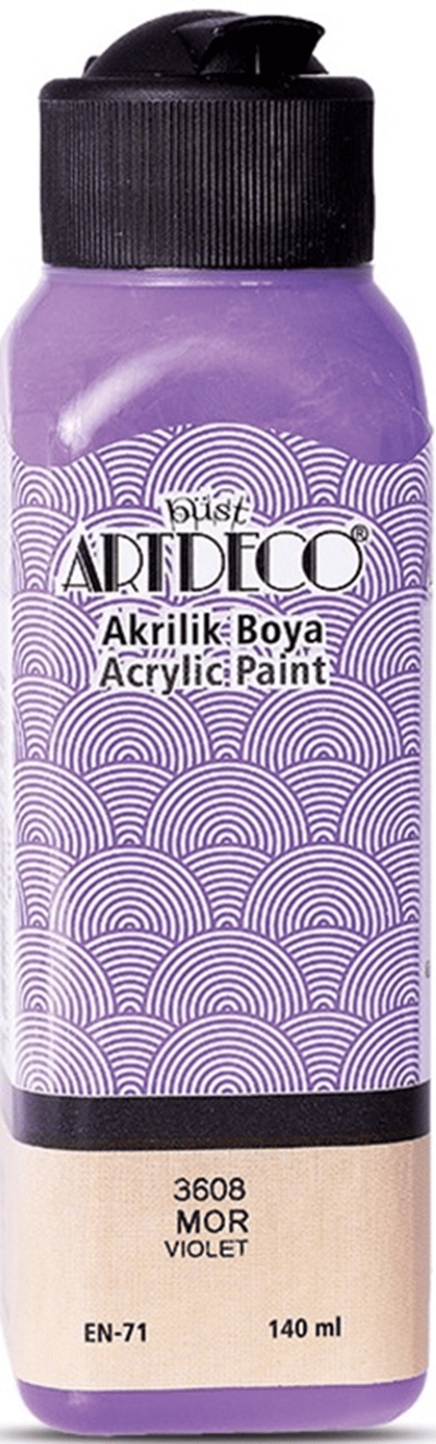 ARTDECO AKRİLİK BOYA 140 ML MOR Y-070R-3608