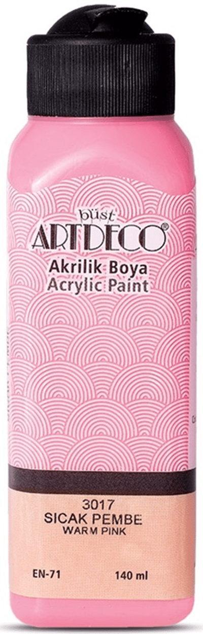 ARTDECO AKRİLİK BOYA 140 ML SICAK PEMBE Y-070R-3017