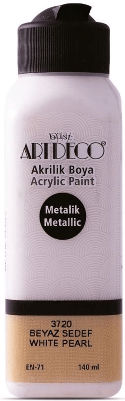ARTDECO AKRİLİK BOYA METALİK 140 ML BEYAZ SEDEF Y-071R-3720