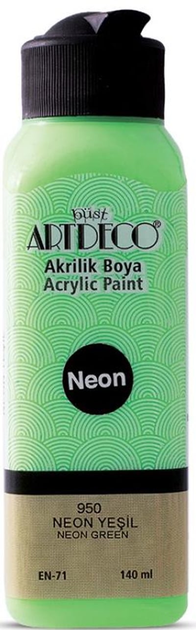 ARTDECO AKRİLİK BOYA NEON 140 ML YEŞİL Y-070R-950