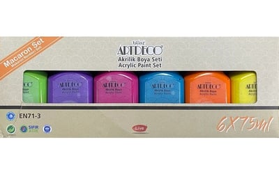 Artdeco Akrilik Boya Seti 6X75 Ml Makaron Renkler Y-070İ-As7