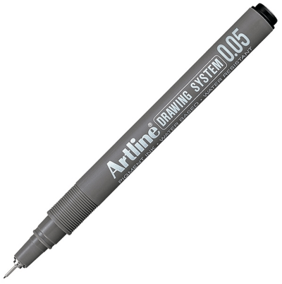ARTLINE ÇİZİM KALEMİ DRAWING SYSTEM 2305 0.05 SİYAH A-EK-2305 BLACK