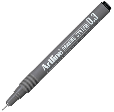 ARTLINE ÇİZİM KALEMİ DRAWING SYSTEM 233 0.3 SİYAH A-EK-233 BLACK