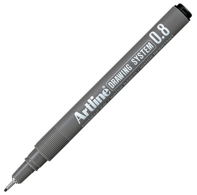 ARTLINE ÇİZİM KALEMİ DRAWING SYSTEM 238 0.8 SİYAH A-EK-238 BLACK