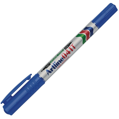 ARTLINE PERMANENT MARKÖR TWIN MARKER ÇİFT UÇLU 041T MAVİ A-EK-041T BLUE