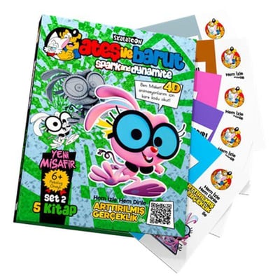 Ateş İle Barut Yeni Misafir Ar (4D) Animasyonlu Kitap Set 2